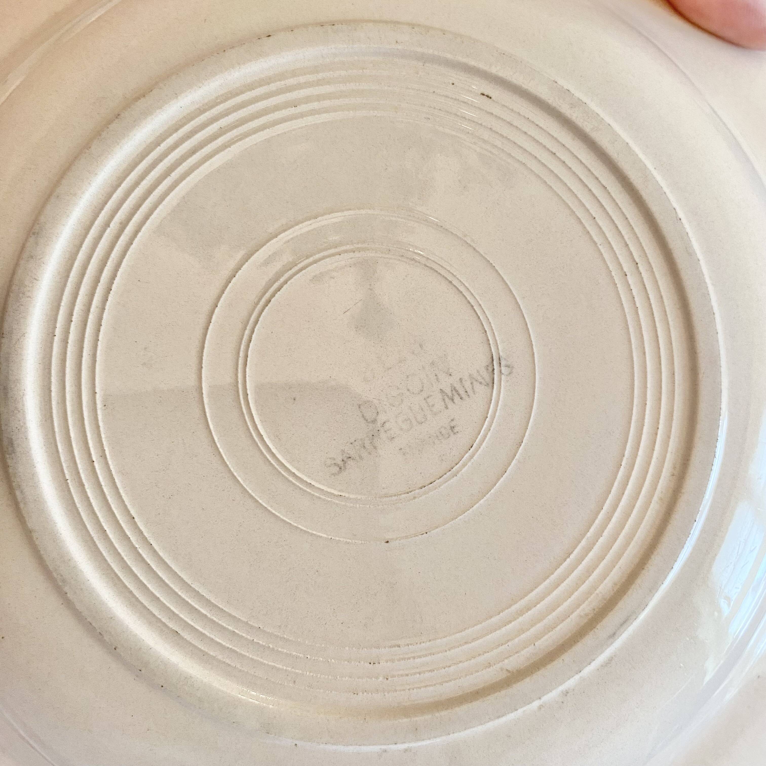 Digouin iron earth soup plates