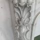 Louis XV style fireplace in white Carrara marble 19th century