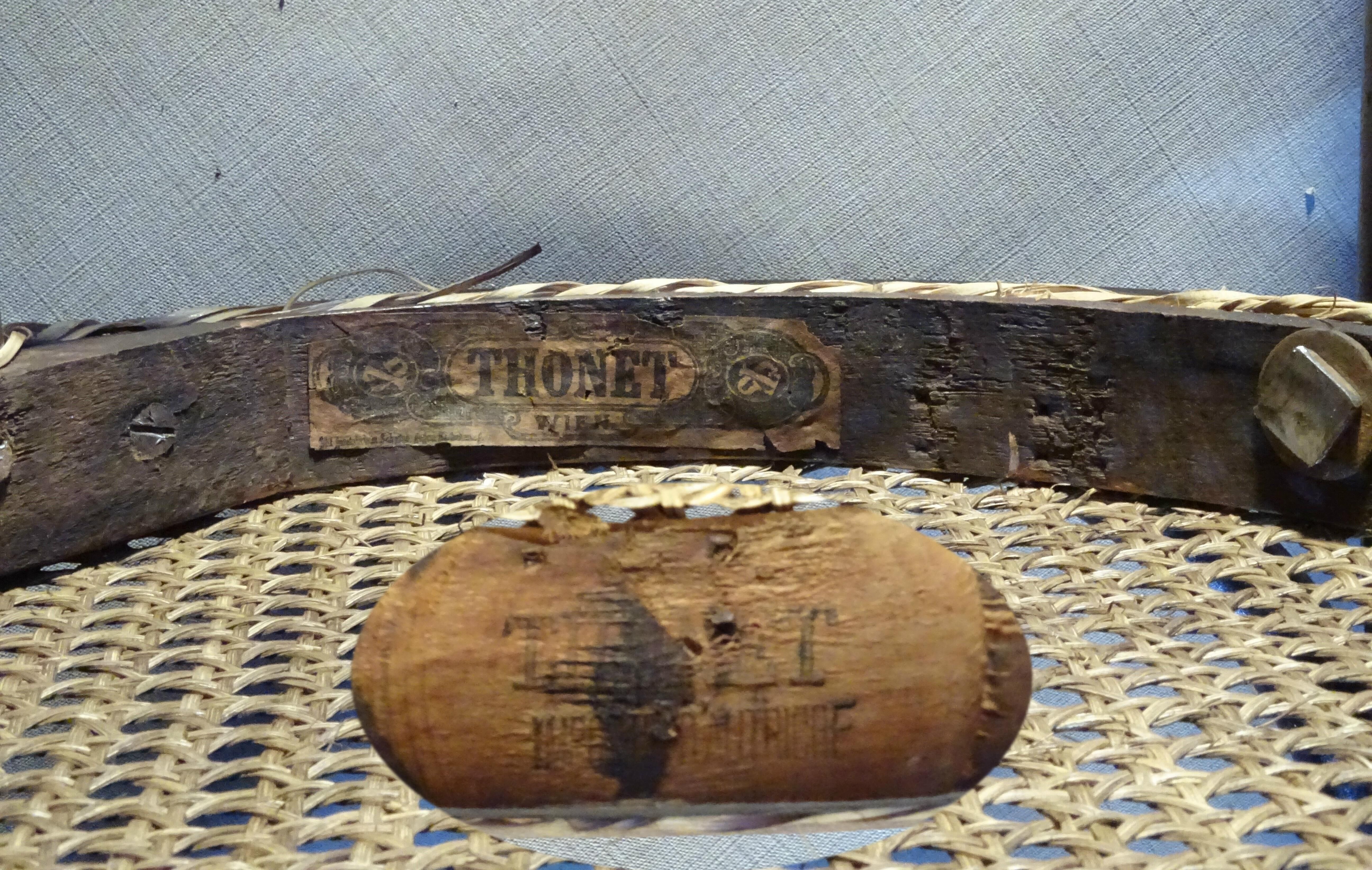 2 chairs Thonet n°14 1/2 canned, circa 1914