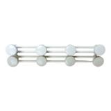 Coat rack in white lacquered metal 70s