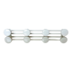 Coat rack in white lacquered metal 70s