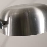 Vintage arc floor lamp with a chrome metal balance, 1970.