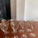 Service 8 glasses of crystal wine art deco