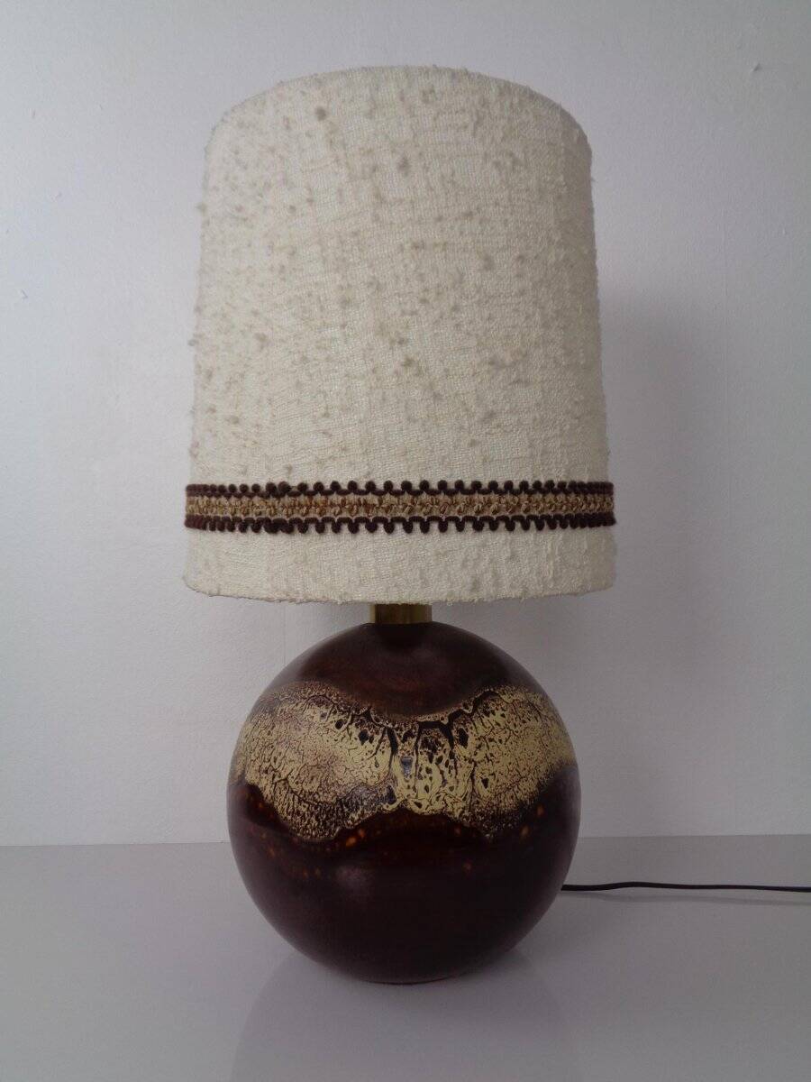 Pop Art German Ceramic Floor Lamp from Pan Keramik, 1970s