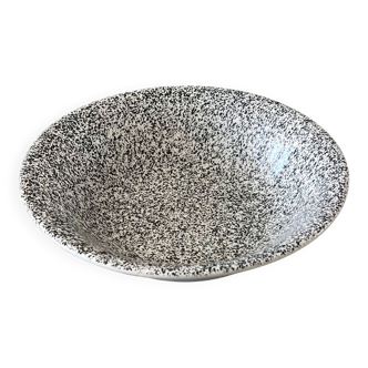 Italian speckled stoneware salad bowl