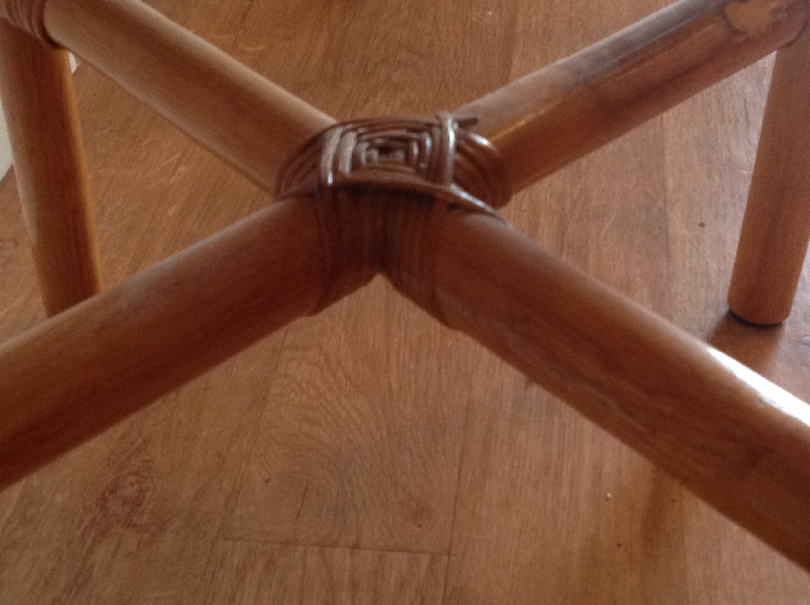 4 chairs rattan wicker canned vintage