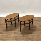 Pair of Scandinavian teak bedside tables