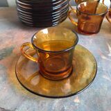 Lot 8 coffee cups and duralex cups