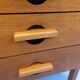 Vintage oak desk from the 1960s.