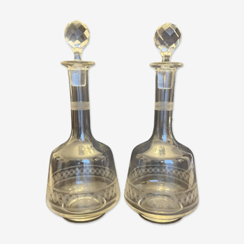 Pair of antique decanters