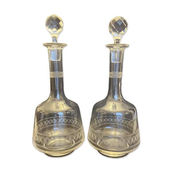 Paire de carafes anciennes
