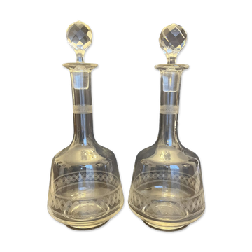 Pair of antique decanters