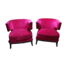 Fuchsia armchairs