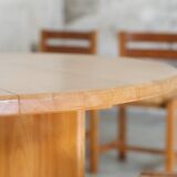 Mid-century massive extendable designer table