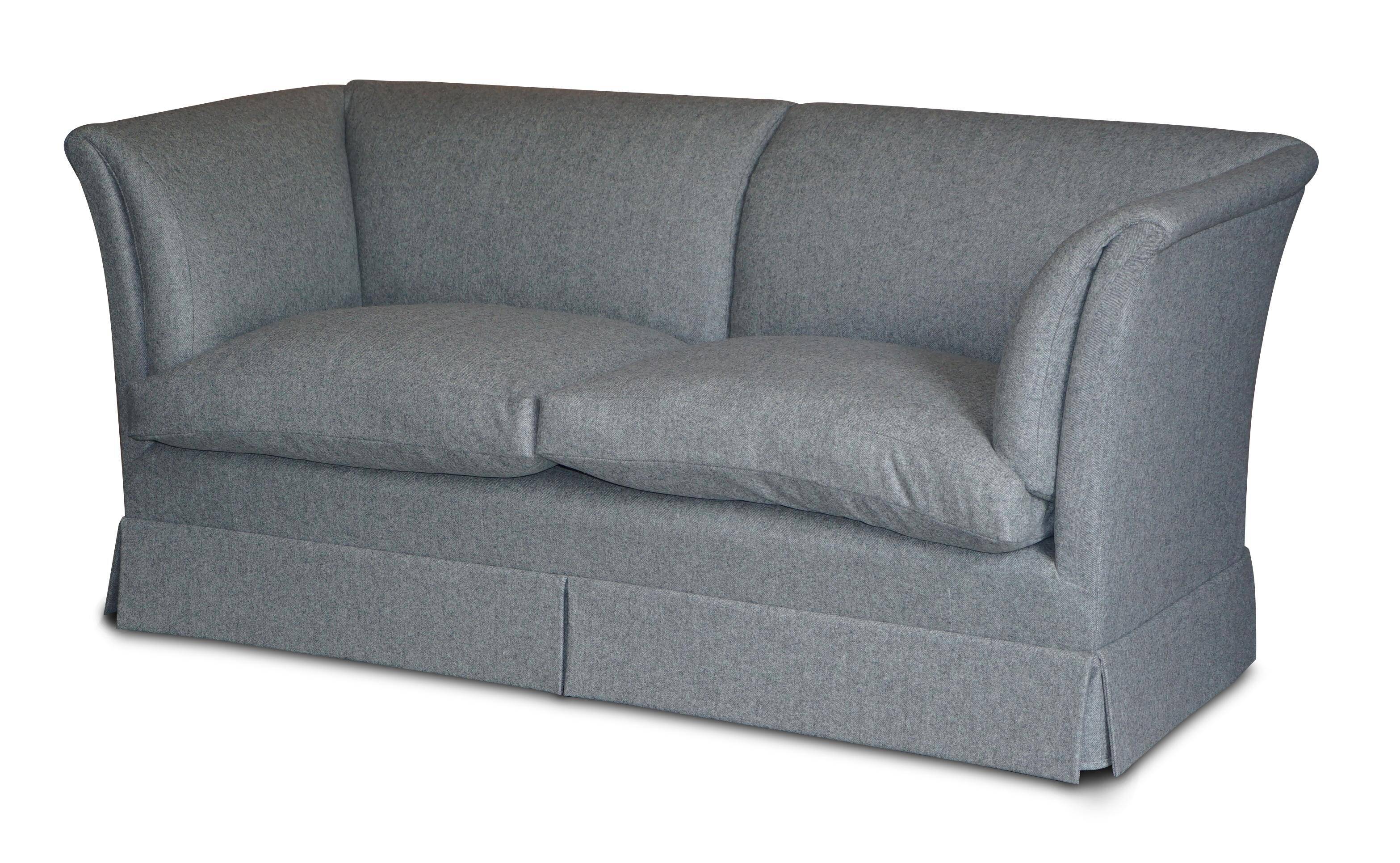 Howard & Son's restored sofa, 100% wool.