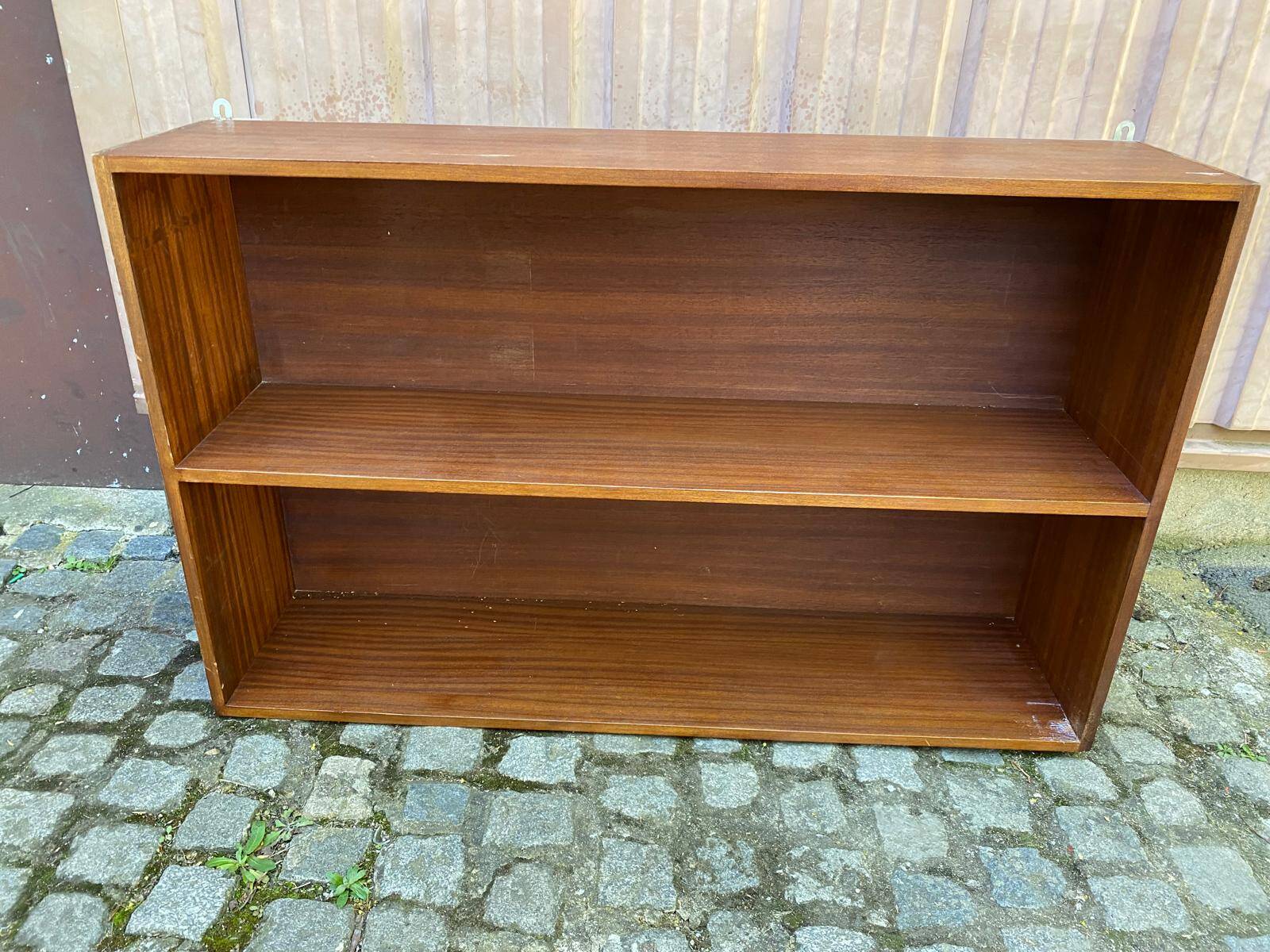 Étagère scandinave murale en bois 1960 125x80cm