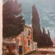 Lithograph signed by Roland Oudot – The road to Saint-Rémy-de-Provence