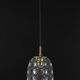 Iron and clear glass pendant by limburg, germany, 1960s.