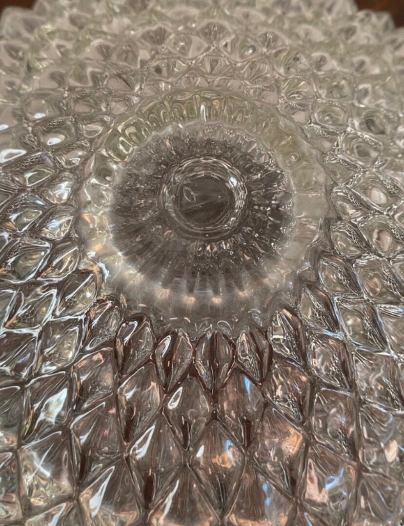 Globe en verre, pointe de diamant