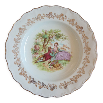 Assiette amourette porcelaine de Digoin France