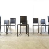 Vintage post modern dining chairs, set of 8