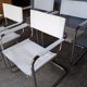 4 armchairs leather bauhaus design