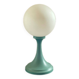Vintage green opaline globe lamp