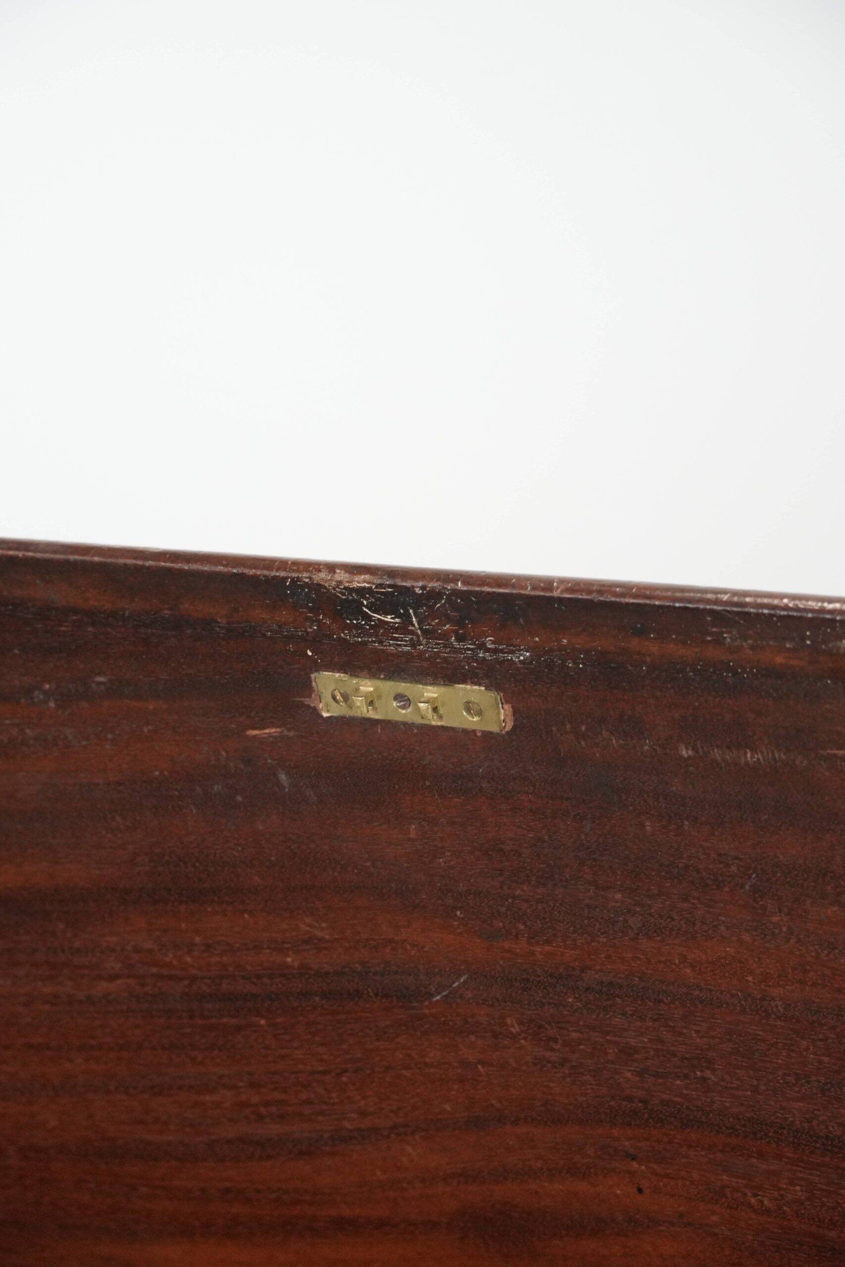 19th century English antique oak wall desk/writing table on wheels