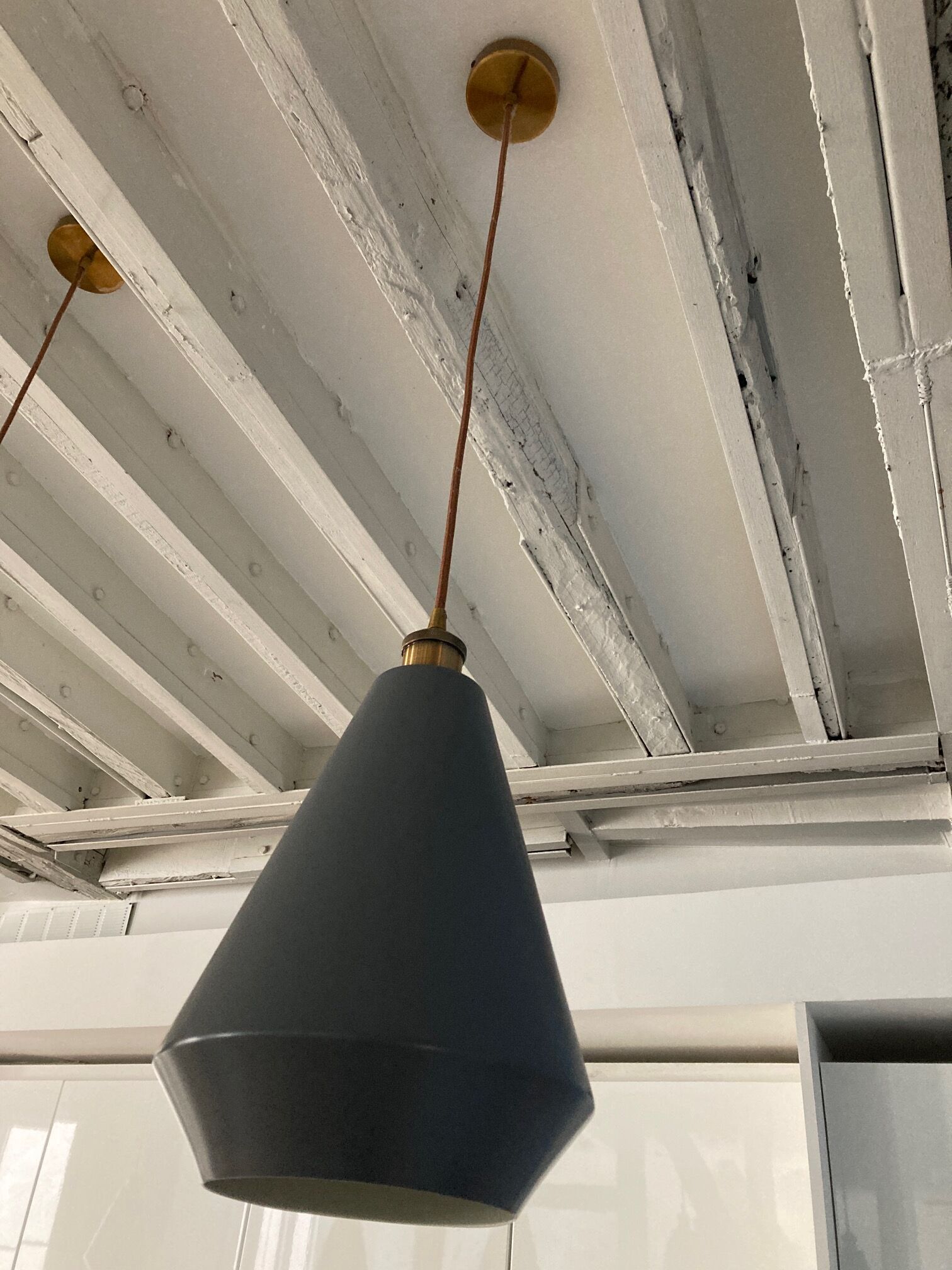 5 lampshade suspensions made and Girard Sudron LED filament bulbs