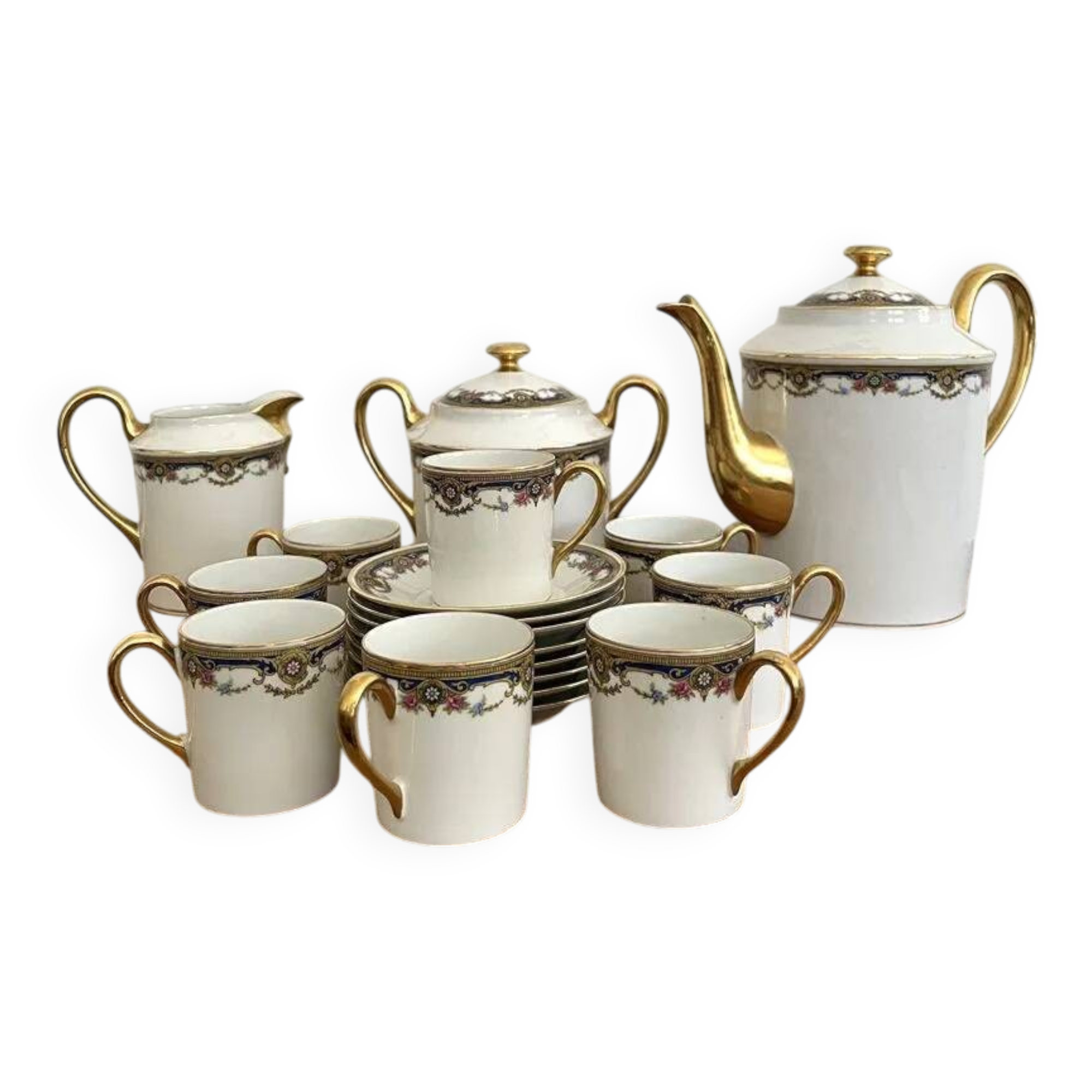 Fine porcelain coffee service