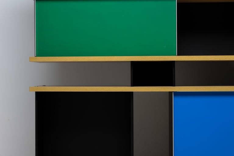 Cassina "Nuage" shelving unit by Charlotte Perriand — numbered edition no. 695