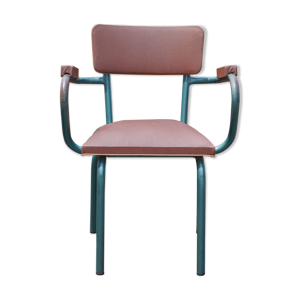 Chaise de maître d'école - simili cuir