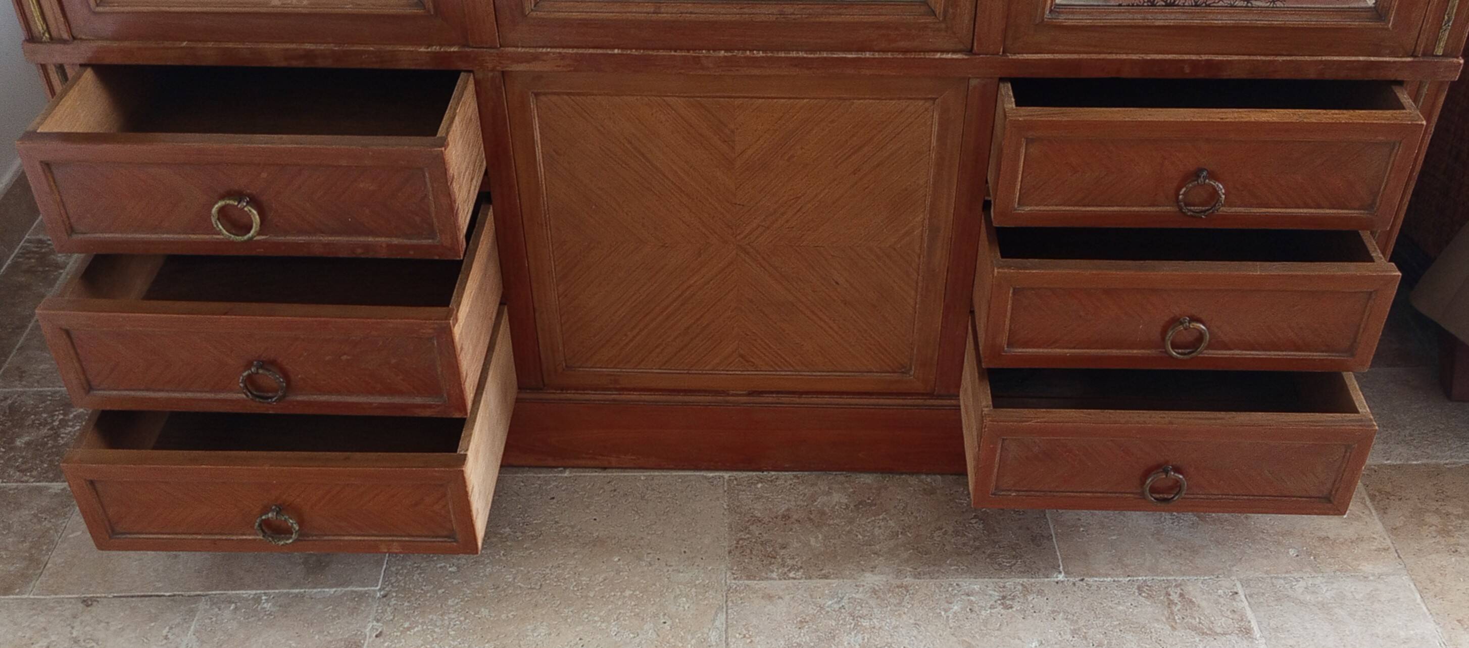 Art Nouveau Art Deco beech cabinet