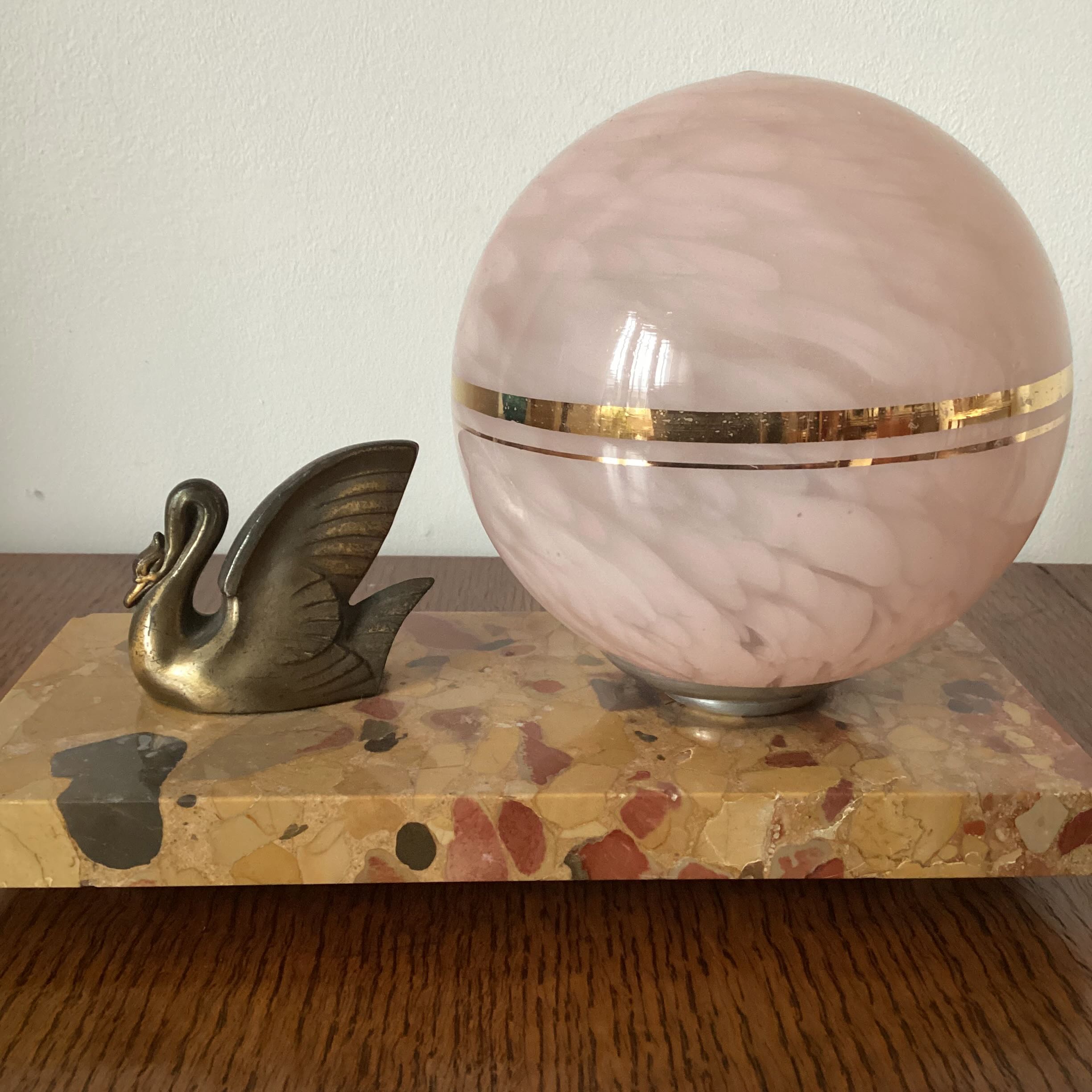 Art Deco bedside lamp