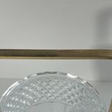 Vintage gold cast glass ice bucket.