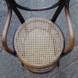 High baby chair, Thonet 1890, bistro, canned