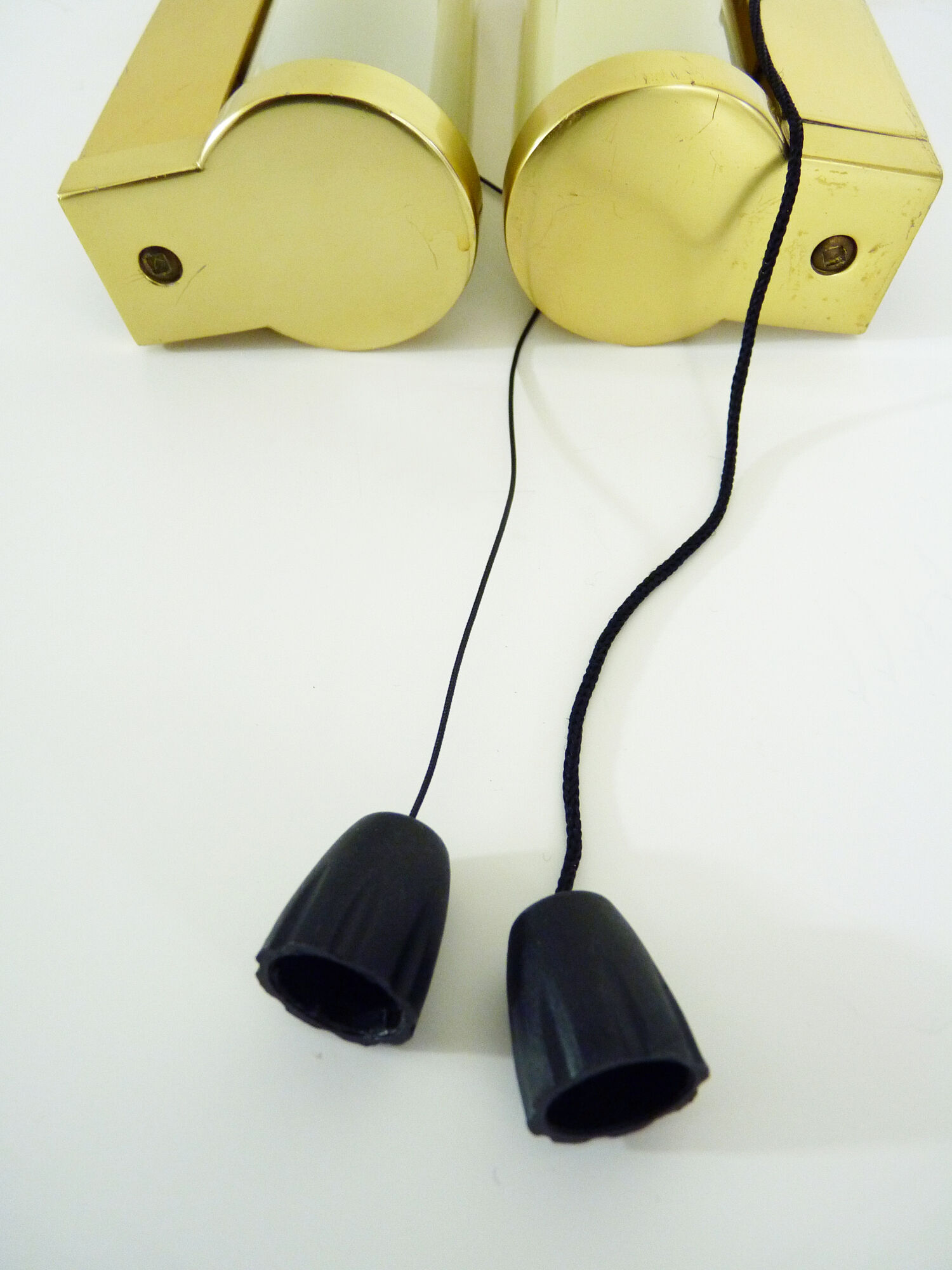 Pair of vintage erco 921 patent zippered wall light germany. year 70