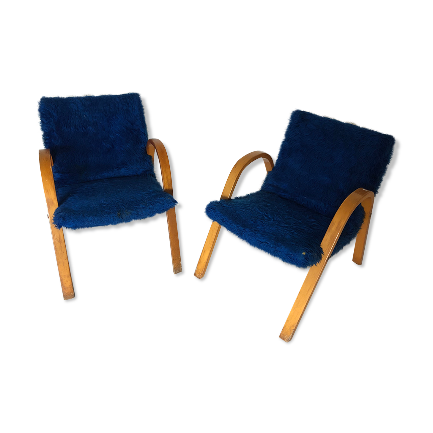 Fauteuils poil scandinave