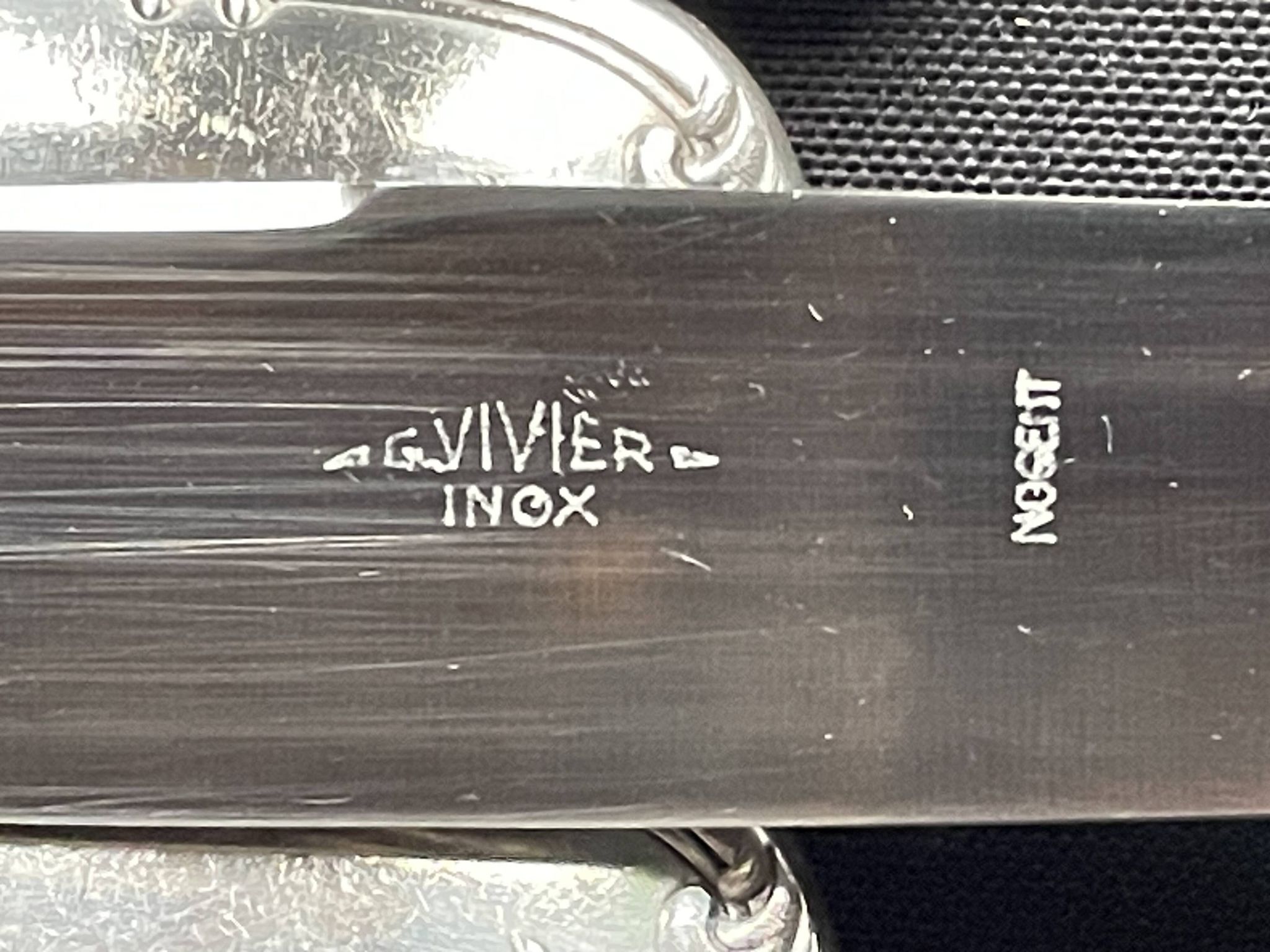 Box of 12 table knives – Orfèvrerie G. Vivier et Nogent