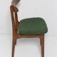 Mid Century Chair in Green Bouclé, Walnut Wood, Rajmund Halas, Poland, 1960s