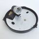 Round opaline and bakelite wall lamp Lumisec D.20cm