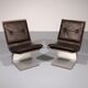 Fauteuils en verre Saint Gobain, Design Maison Jansen, 1965
