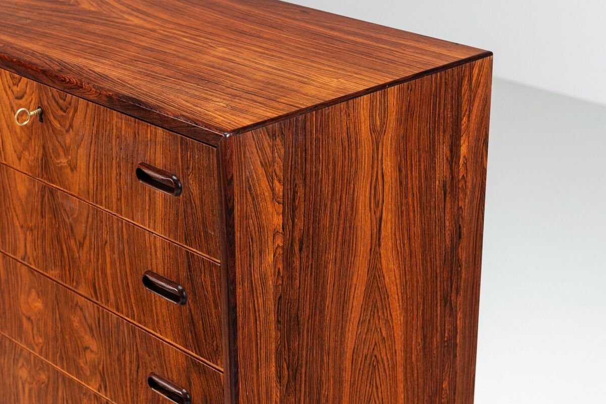 Grand commode scandinave en palissandre, Danemark 1960