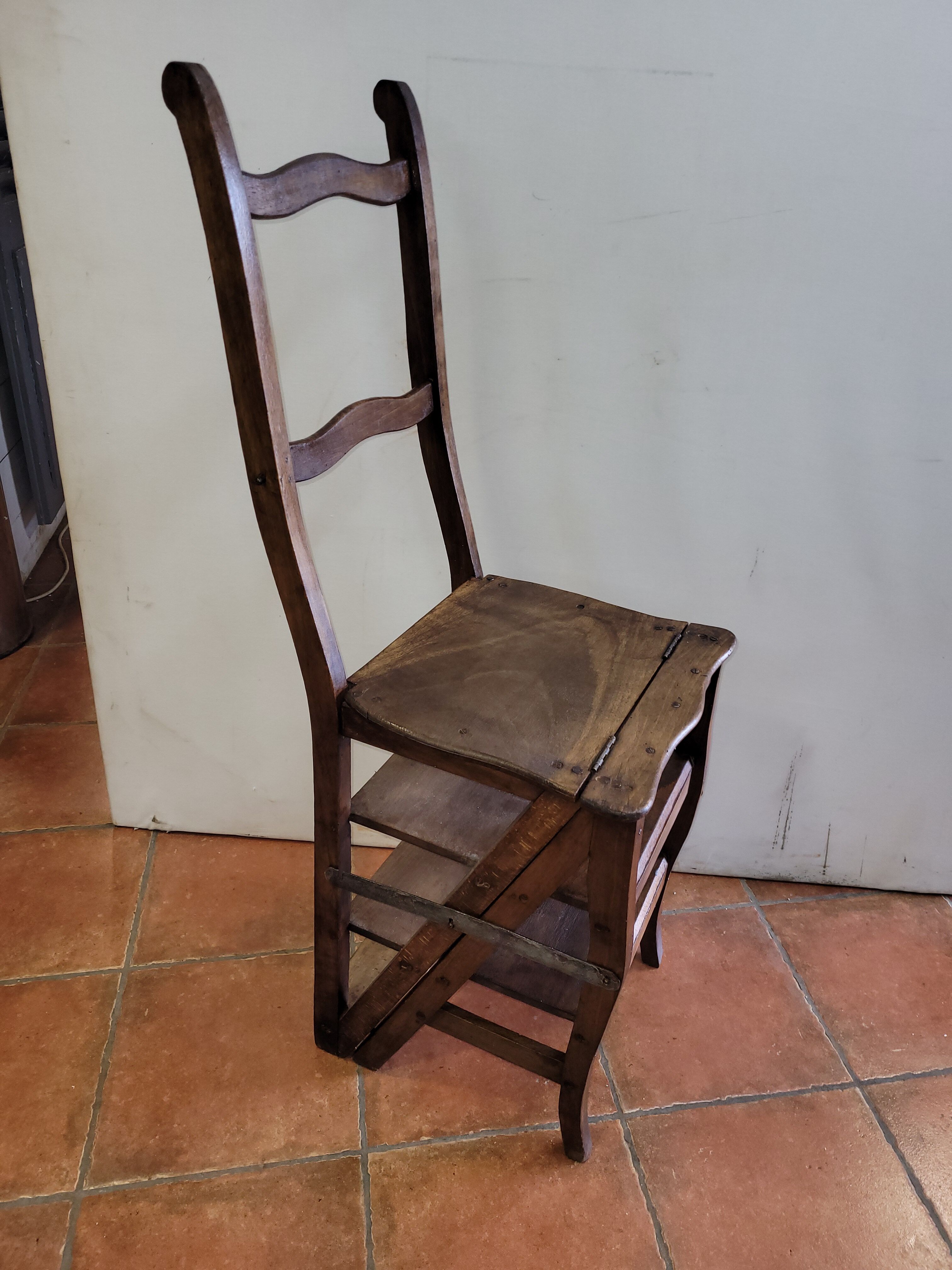 Antique stepladder chair