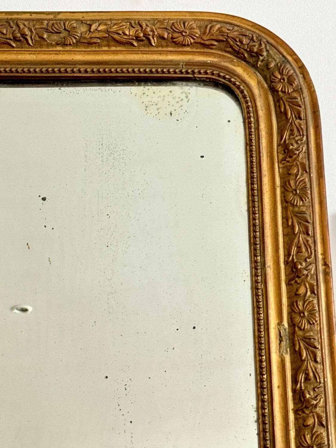 Antique Louis Philippe mirror 65 x 49cm
