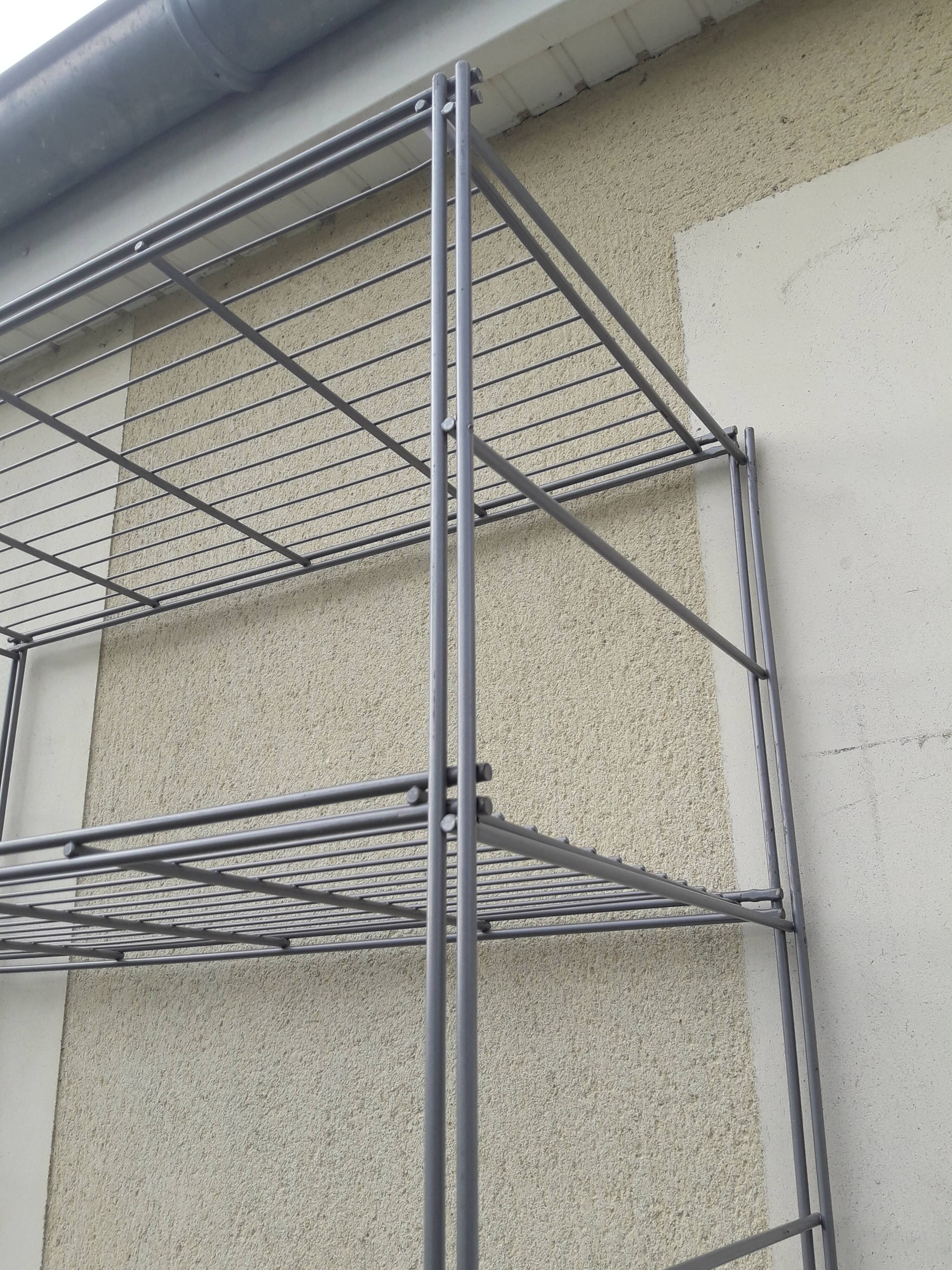 Metal shelf 6 H 210 cm grids