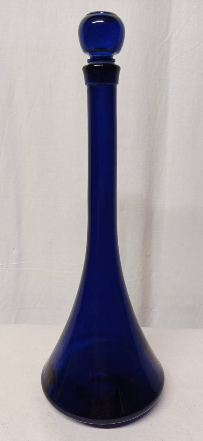 Carafe vintage bleue
