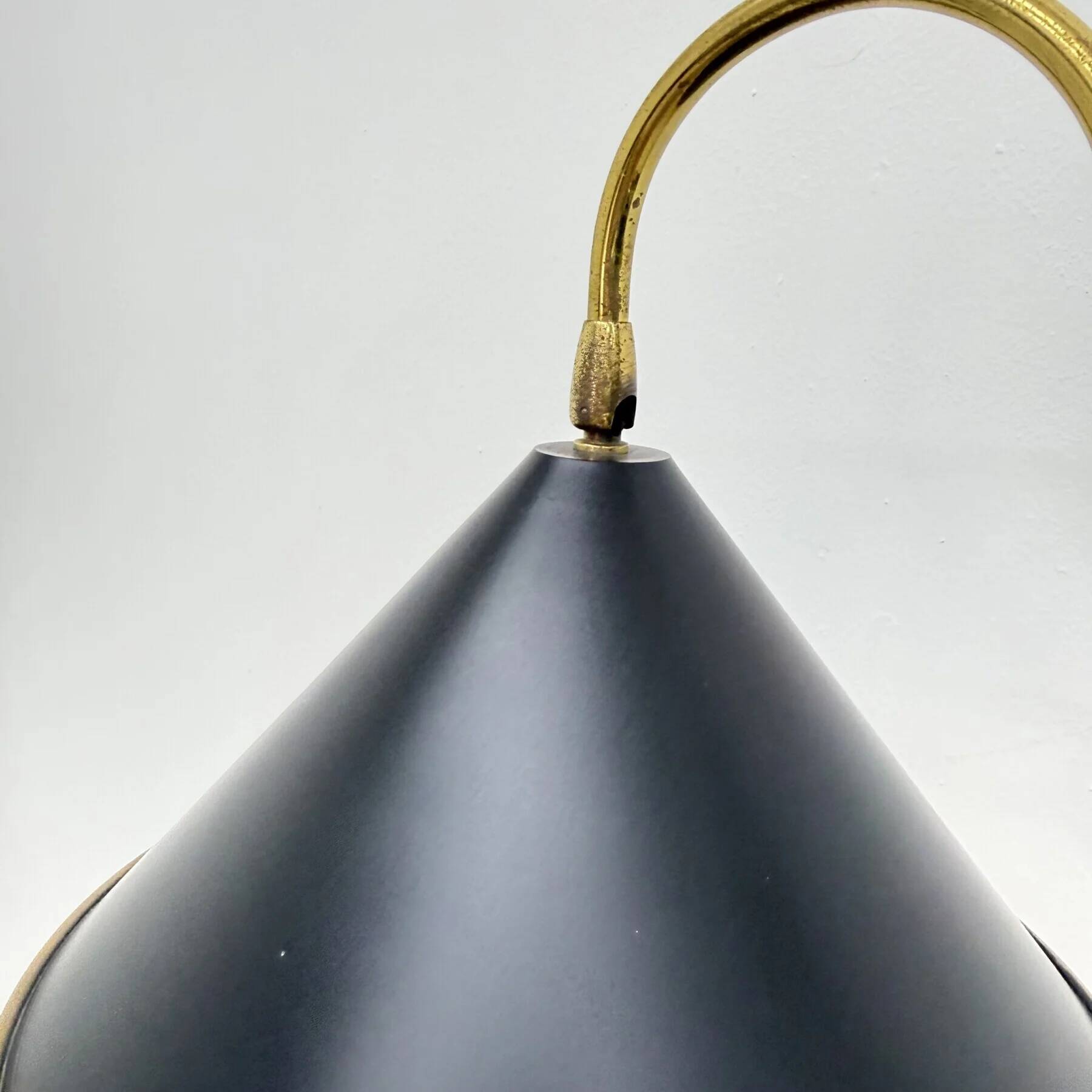 Mid-century adjustable brass desk lamp, 1970s