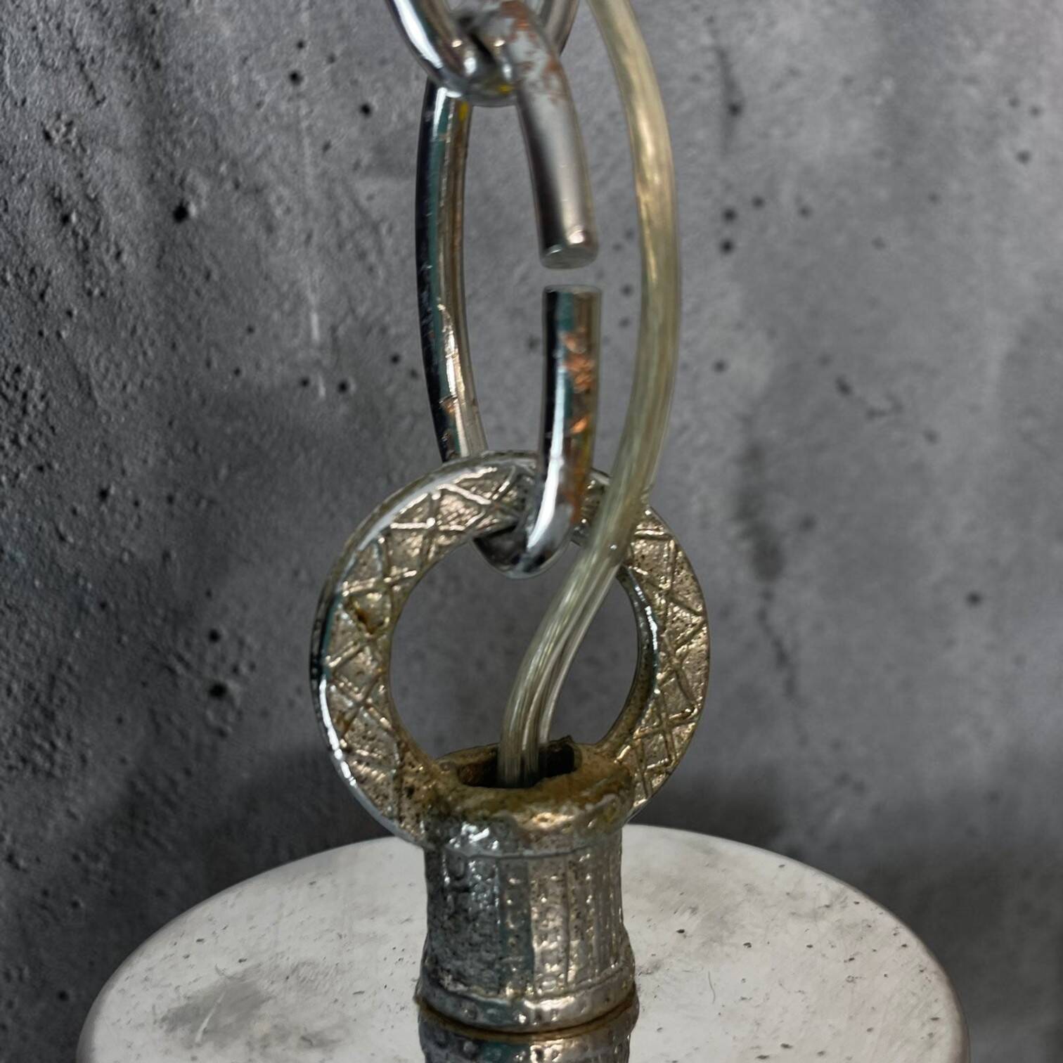 Chandelier atomique à 4 lumières de l'ère spatiale