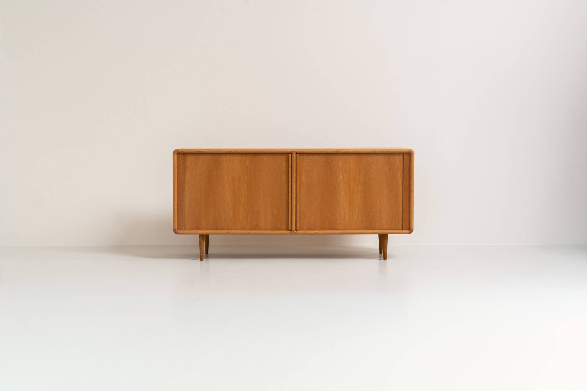 Oak sideboard with tambour doors by Kibaek Møbelfabrik